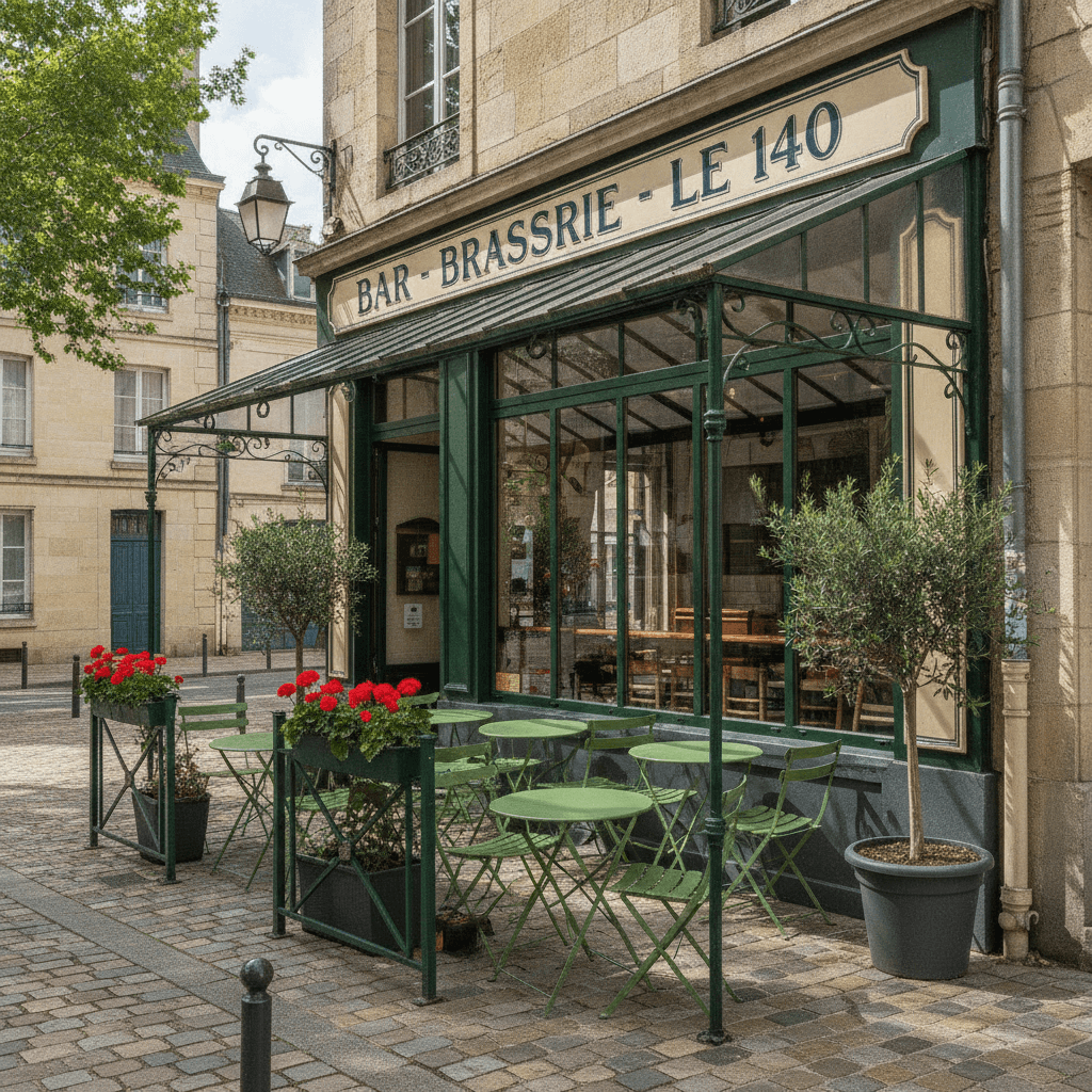 Bar-brasserie 140m² à Angers : terrasse - licence IV