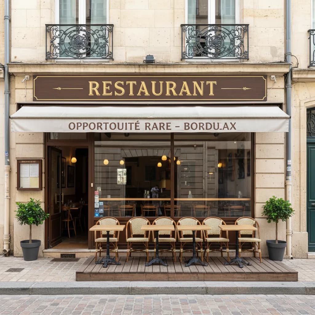 Restaurant 70m² à Bordeaux : terrasse - licence IV - Image 1