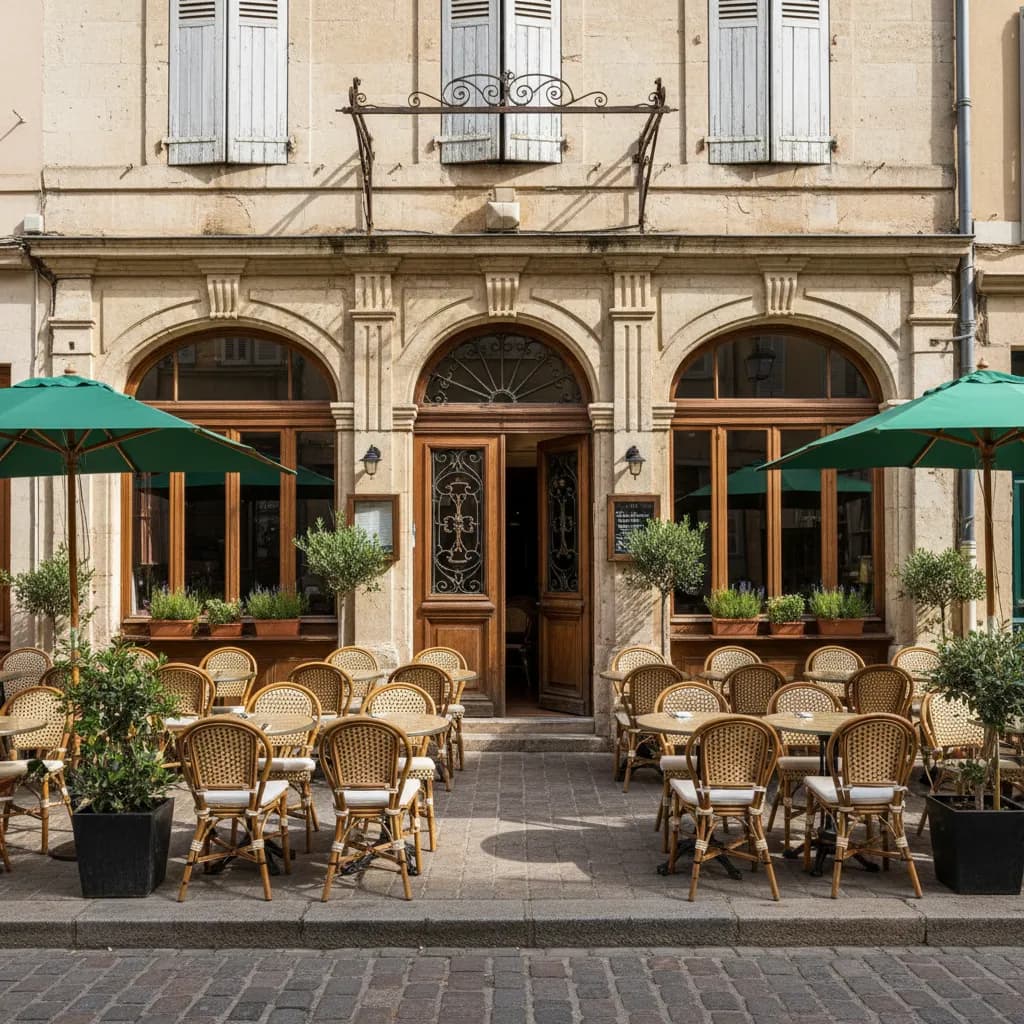 Restaurant 160m² à Montpellier : terrasse - extraction - Image 1