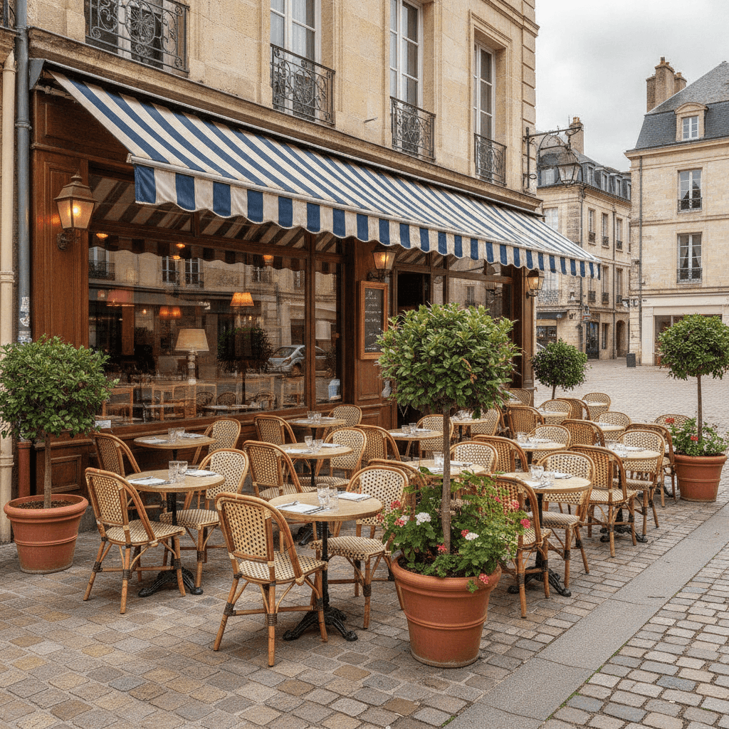 Restaurant à Pau : terrasse - extraction - Image 1