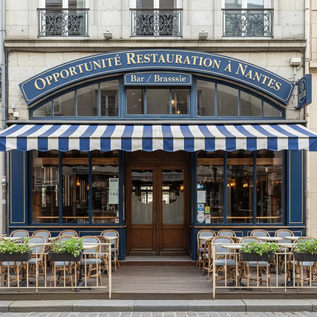 Bar-brasserie à Nantes : terrasse - licence IV - Image 1