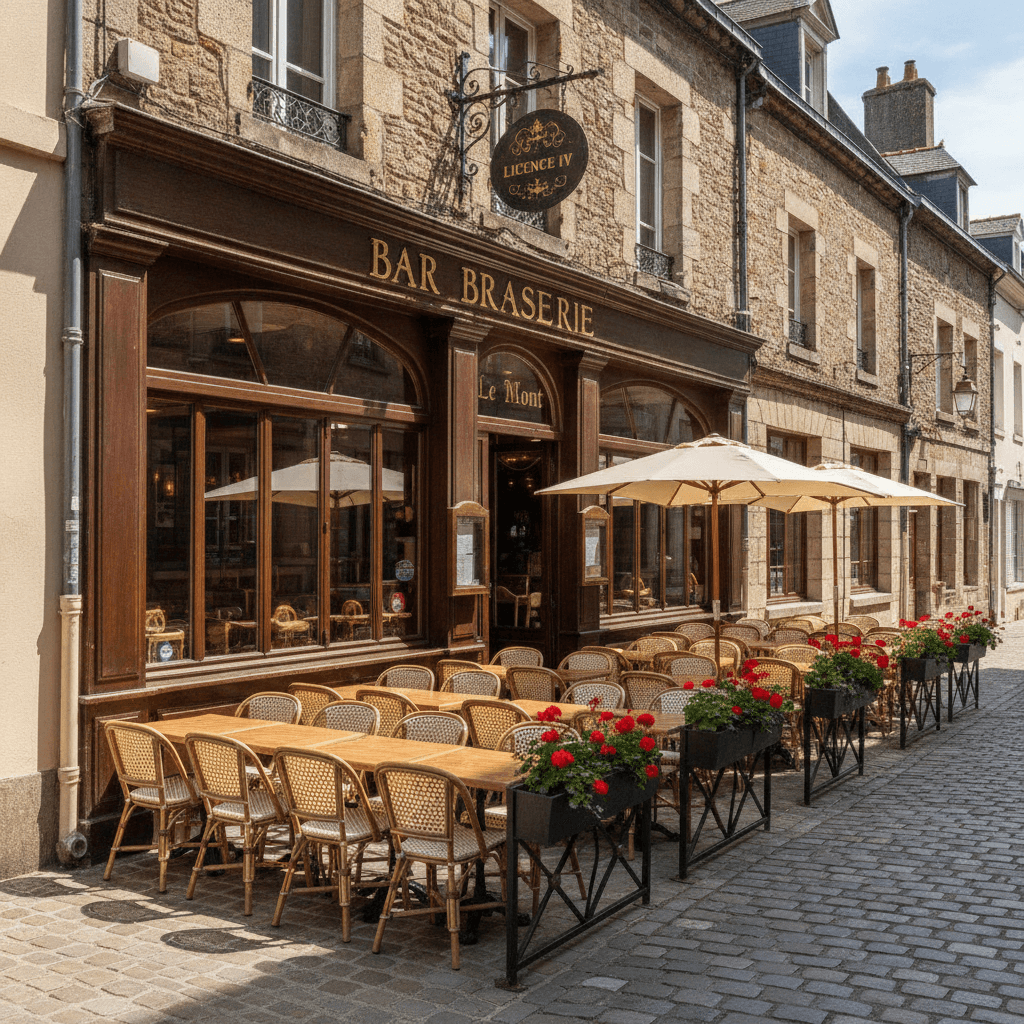 Bar-brasserie à Avranches : terrasse - licence IV - Image 1