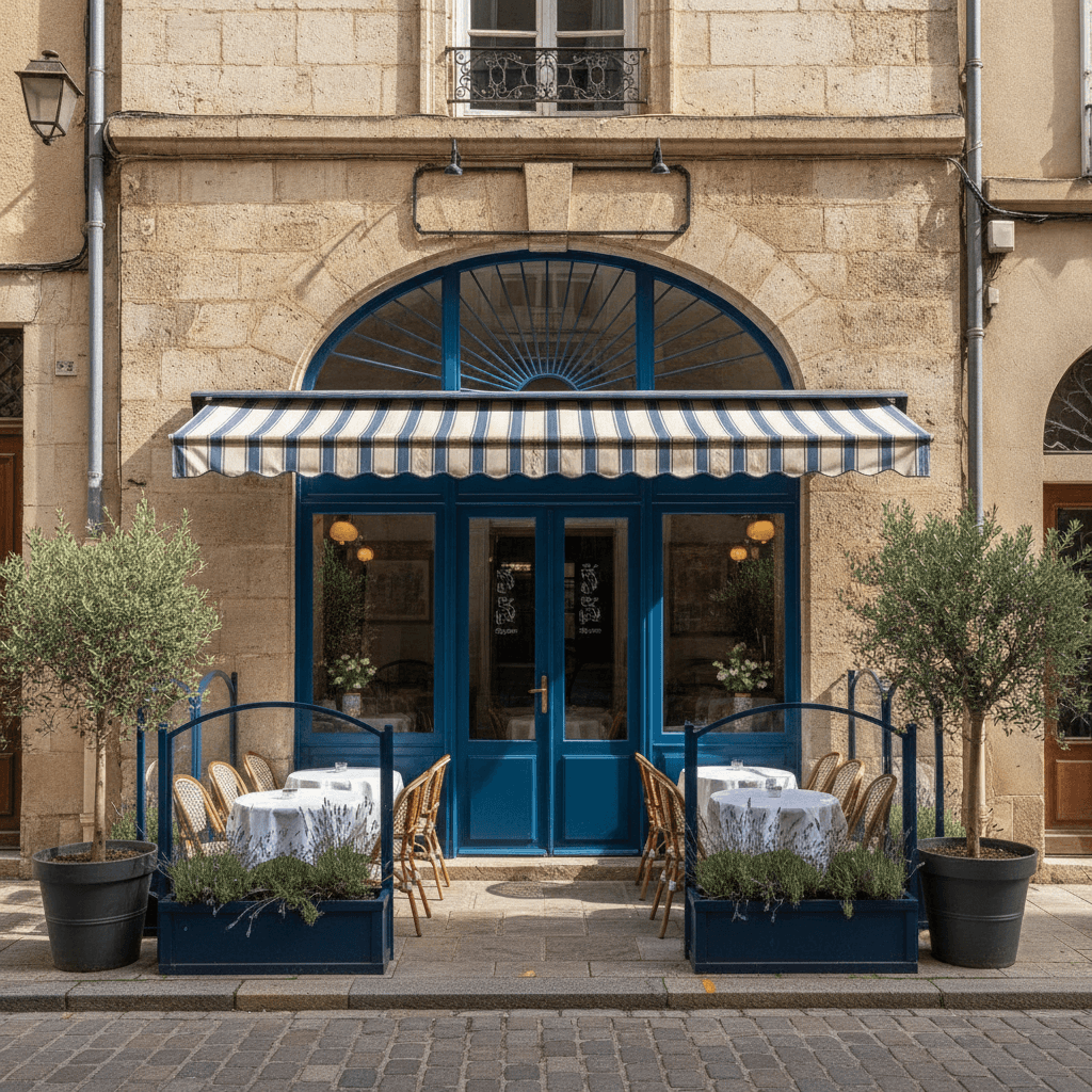 Restaurant 145m² à Montpellier : terrasse - extraction