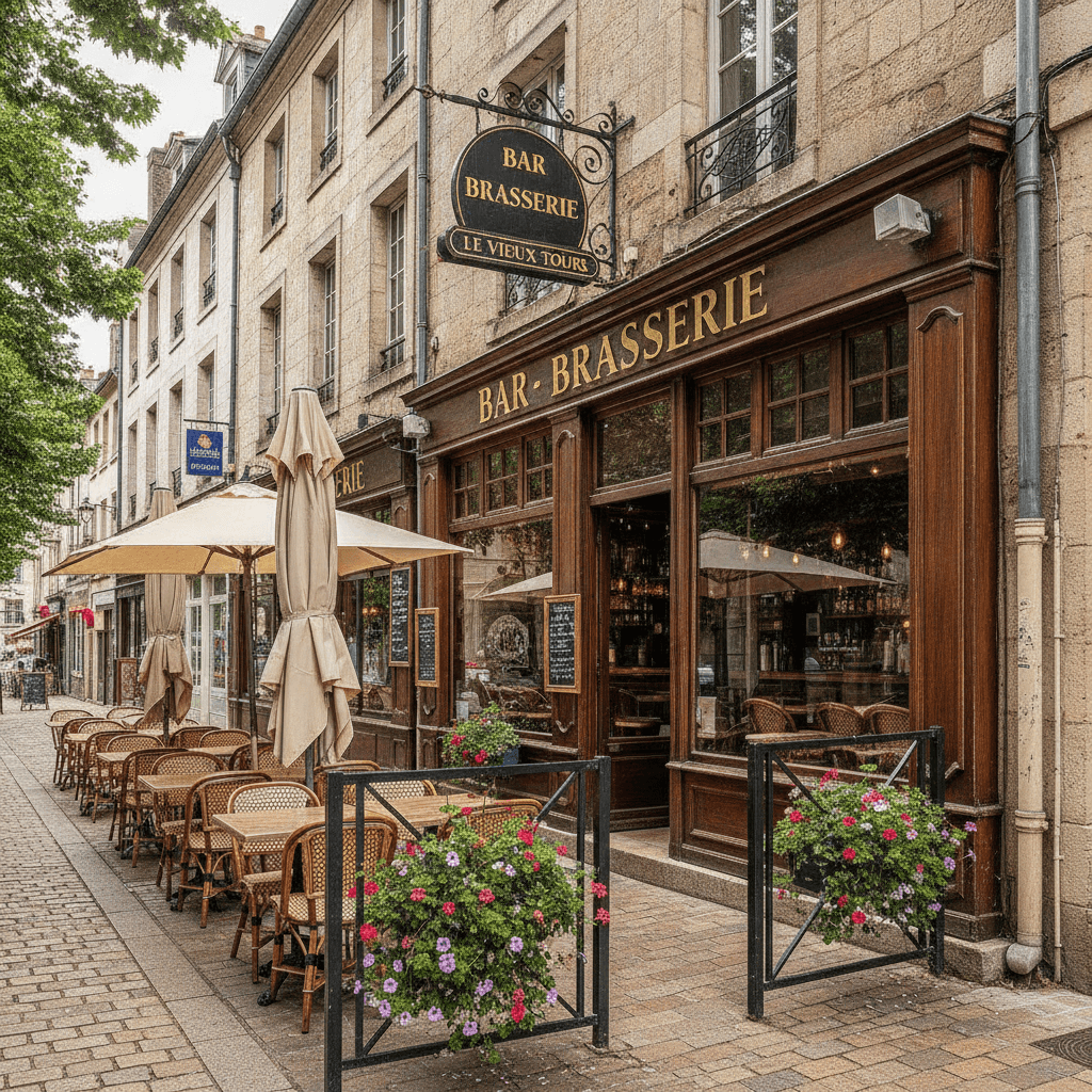 Bar-brasserie 220m² à Chargé : terrasse - licence IV - Image 1