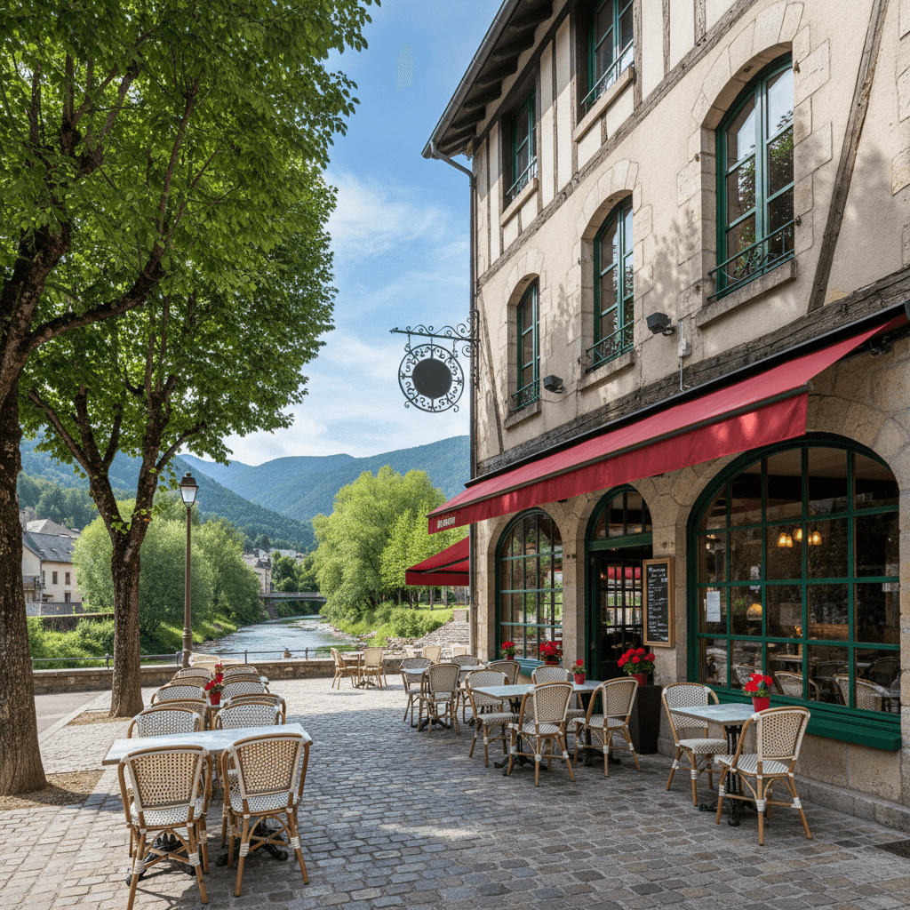 Restaurant 150m² à Bagnères-De-Bigorre : terrasse - extraction - Image 1