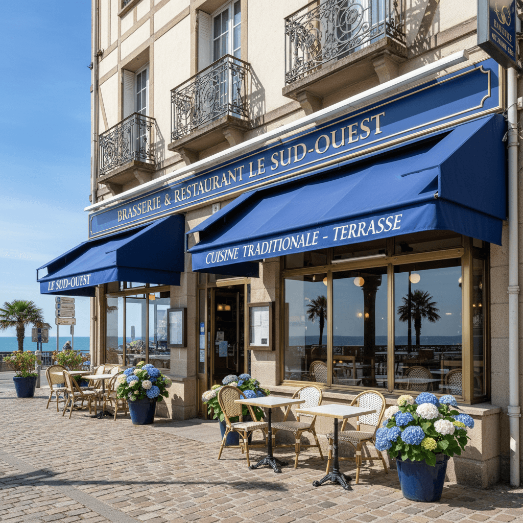 Bar-brasserie 100m² à Biarritz : terrasse - licence IV - Image 1