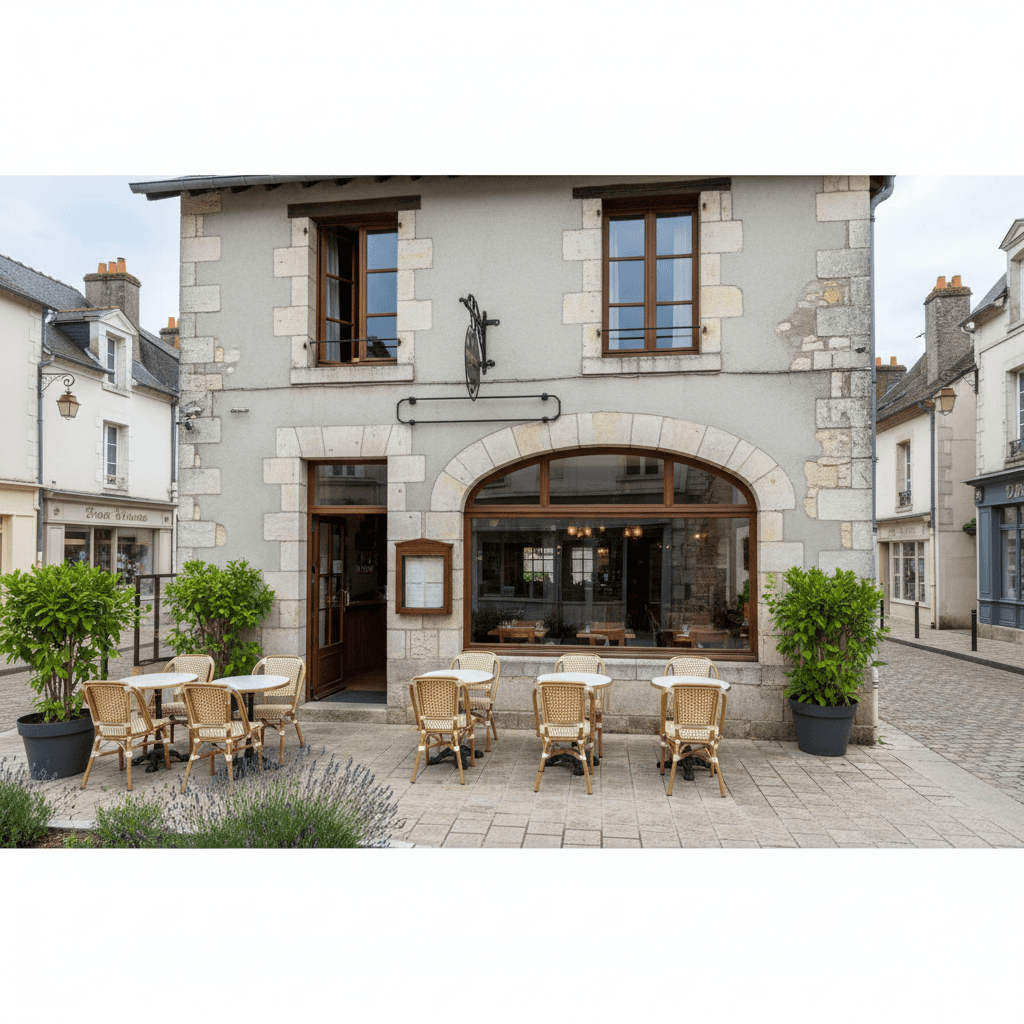 Restaurant 250m² à Celles-Sur-Belle : terrasse - Image 1