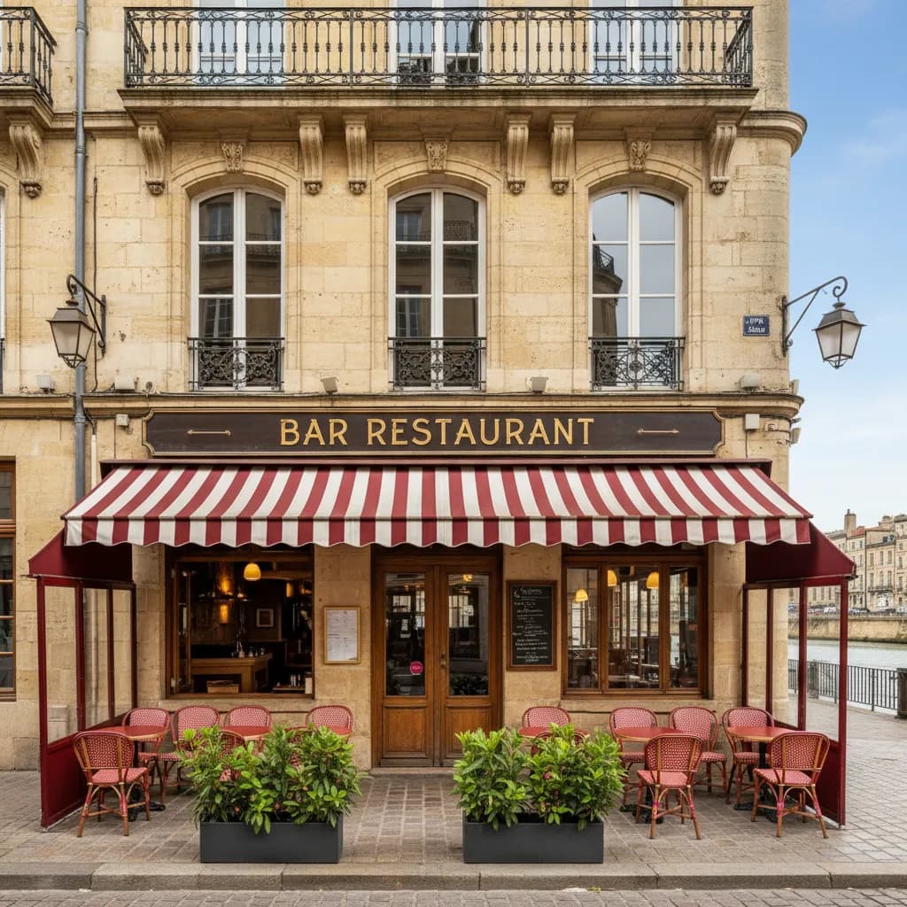 Restaurant à Bordeaux : terrasse - licence IV - Image 1