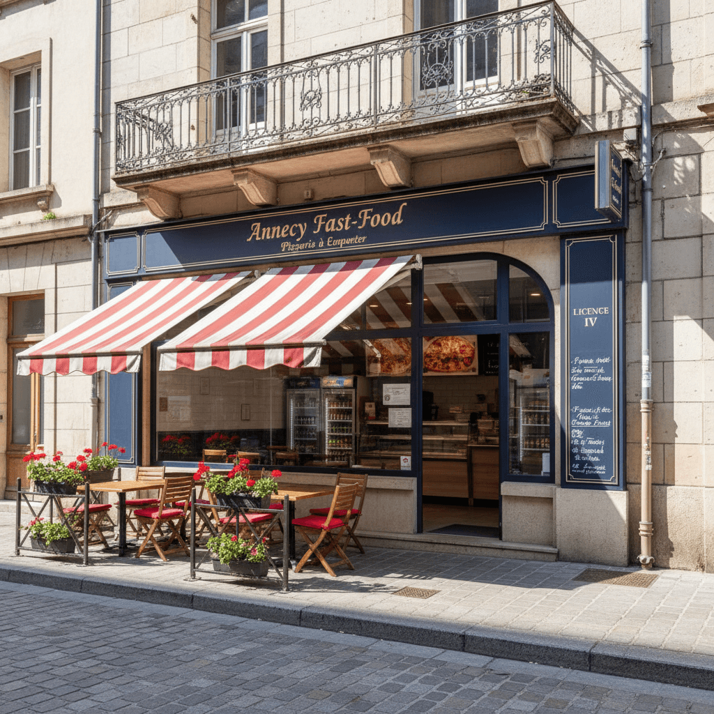 Fast-food 29m² à Annecy : terrasse - licence IV - Image 1