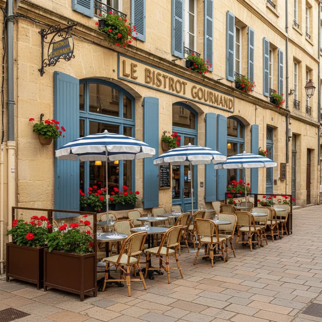 Restaurant à Bordeaux : terrasse - Image 1