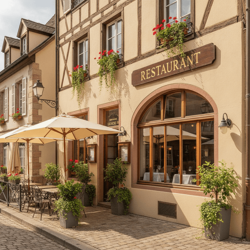 Restaurant 200m² à Cernay : terrasse - licence IV - Image 1