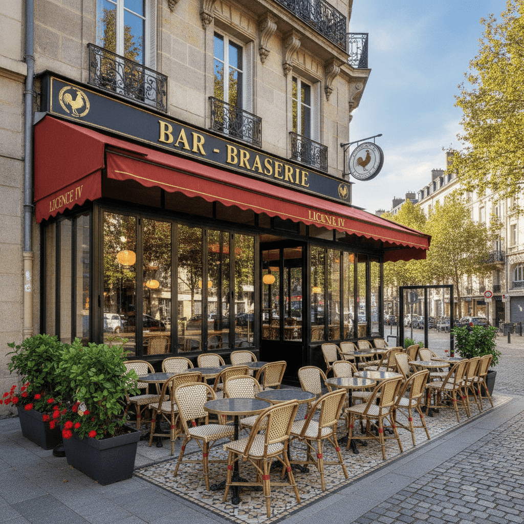 Bar-brasserie à Rennes : terrasse - licence IV - Image 1