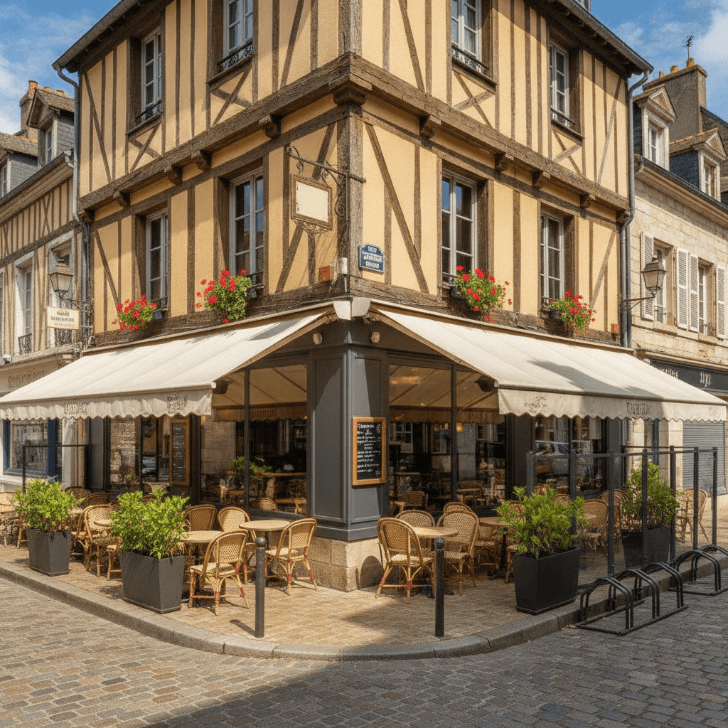 Bar-brasserie 100m² à Honfleur : terrasse - licence IV - Image 1