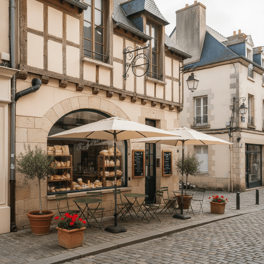 Restaurant à Saint-Brieuc : terrasse - extraction - Image 1