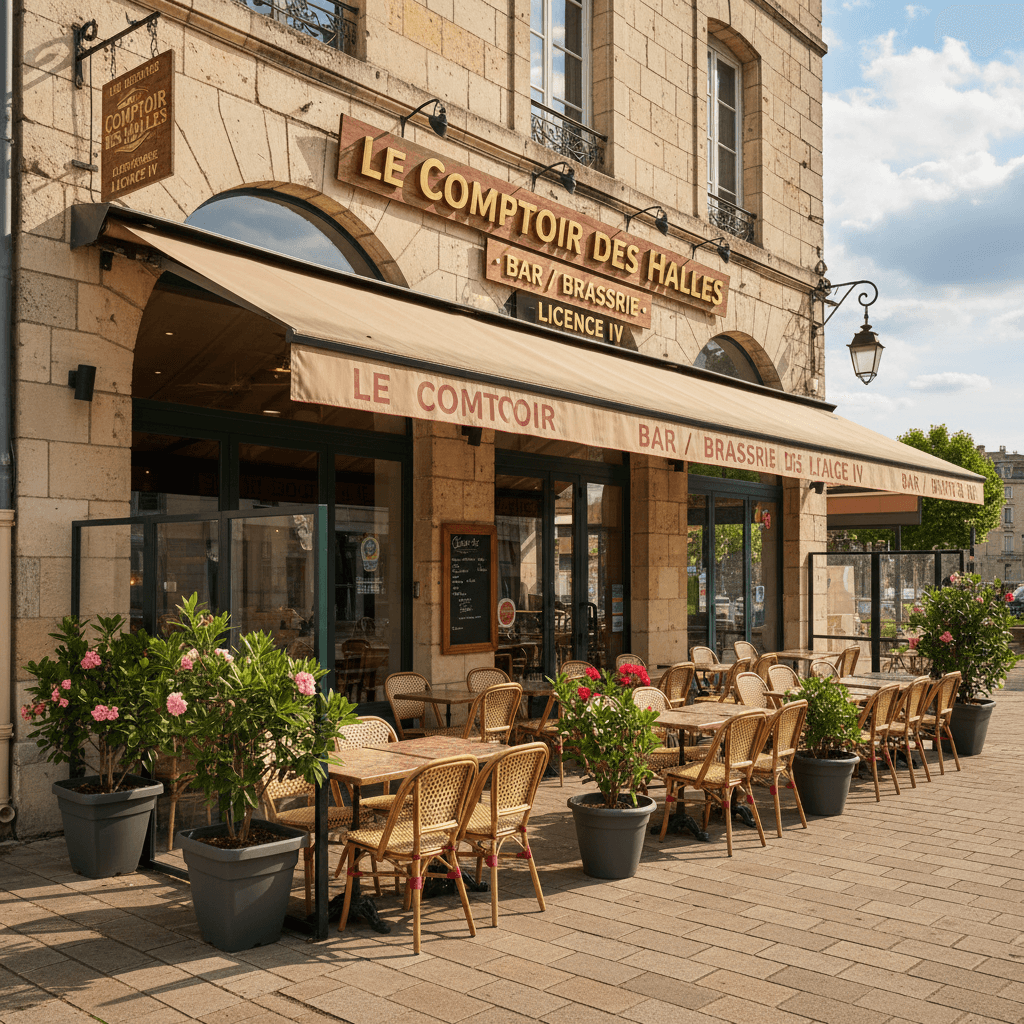 Bar-brasserie à Agen : terrasse - licence IV