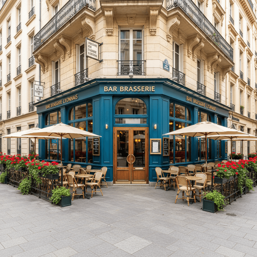 Bar-brasserie 110m² à Lyon : terrasse - licence IV
