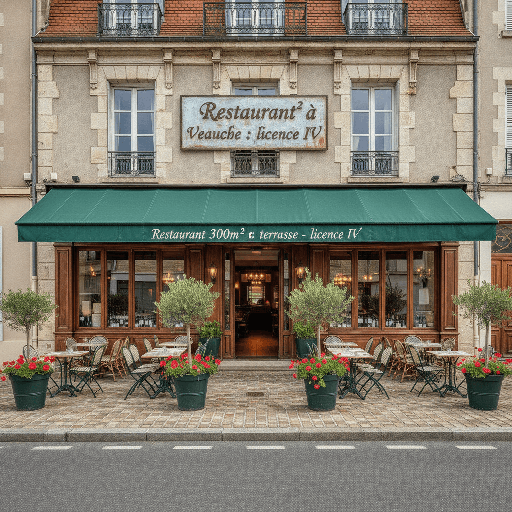 Restaurant 300m² à Veauche : terrasse - licence IV - Image 1