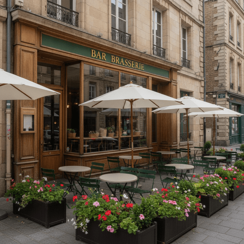 Bar-brasserie à Nantes : terrasse - licence IV