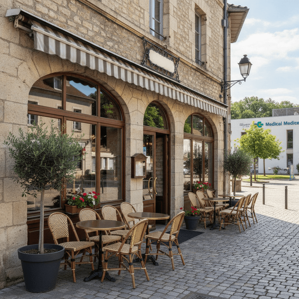 Restaurant 100m² à Jassans-Riottier : terrasse - licence IV