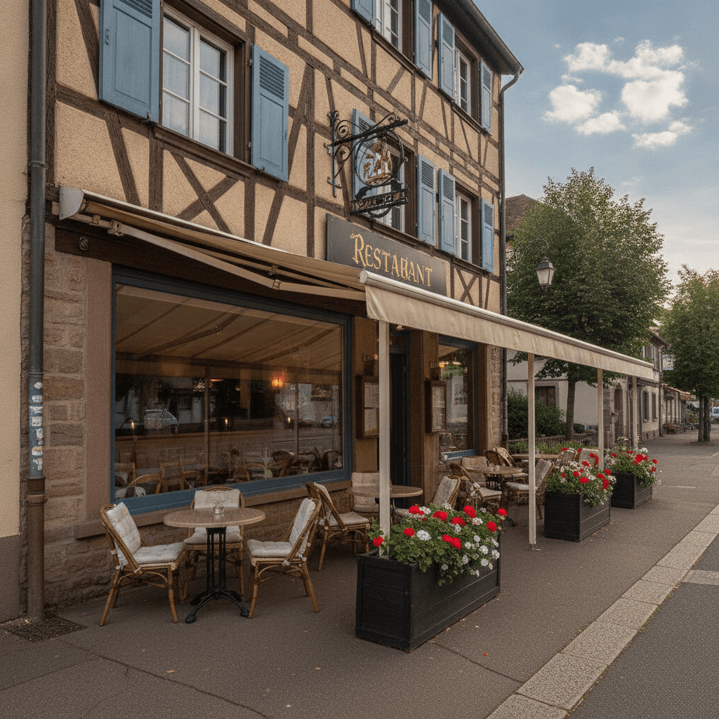 Restaurant 110m² à Ostwald : terrasse - licence IV - Image 1