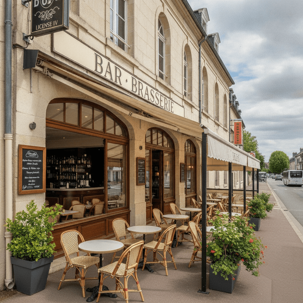 Bar-brasserie à La Roche-Sur-Yon : terrasse - licence IV - Image 1