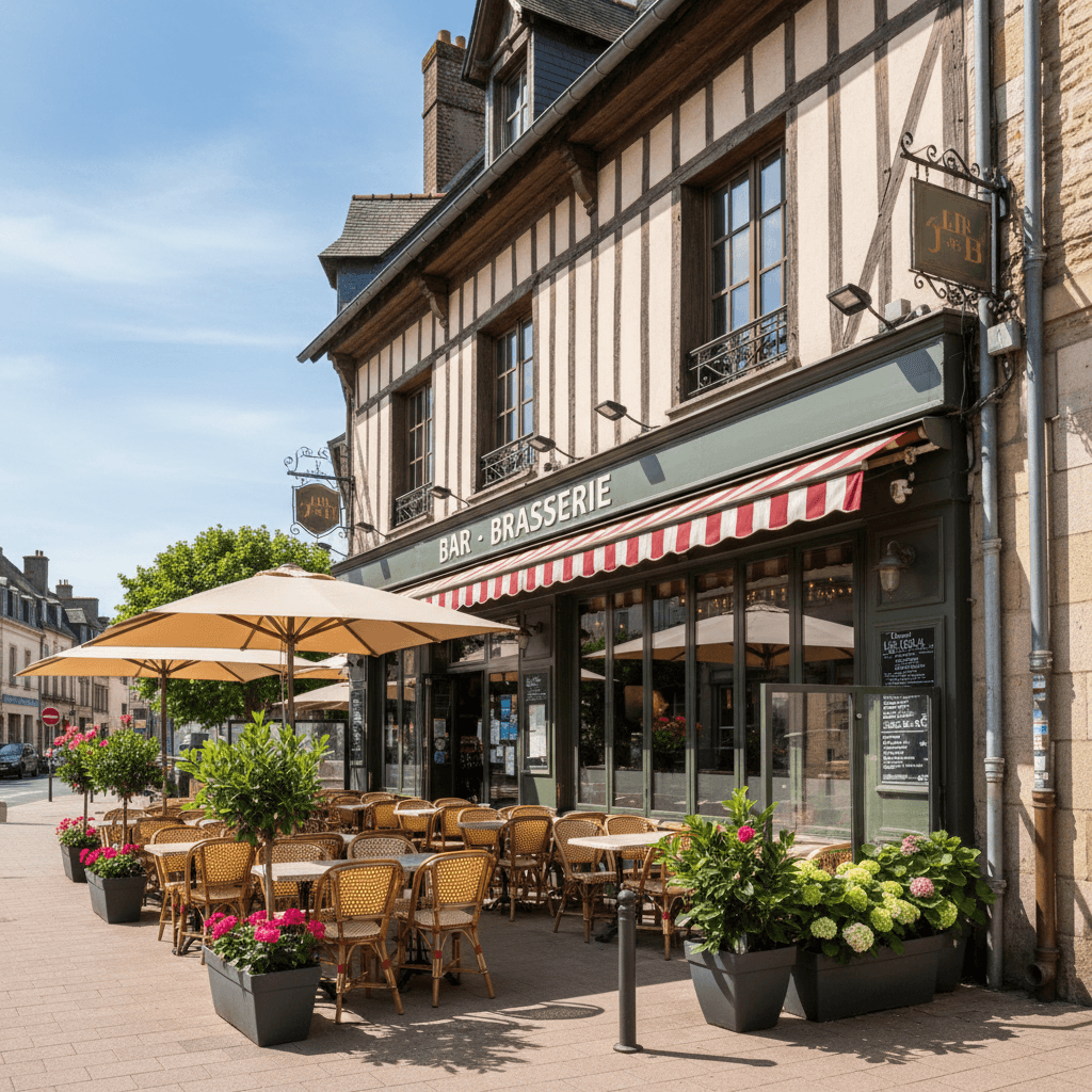 Bar-brasserie à Caen : terrasse - Image 1