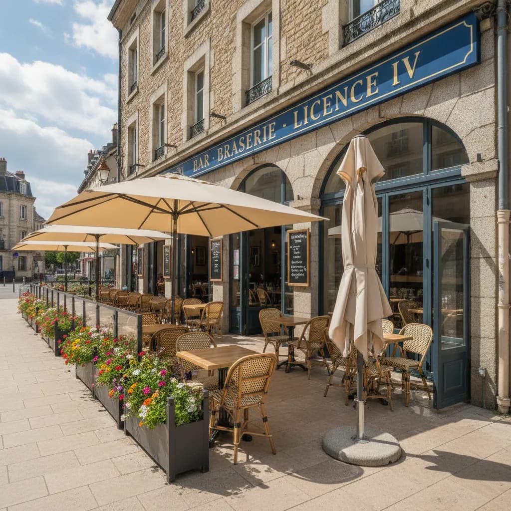 Bar-brasserie à Nantes : terrasse - licence IV - Image 1