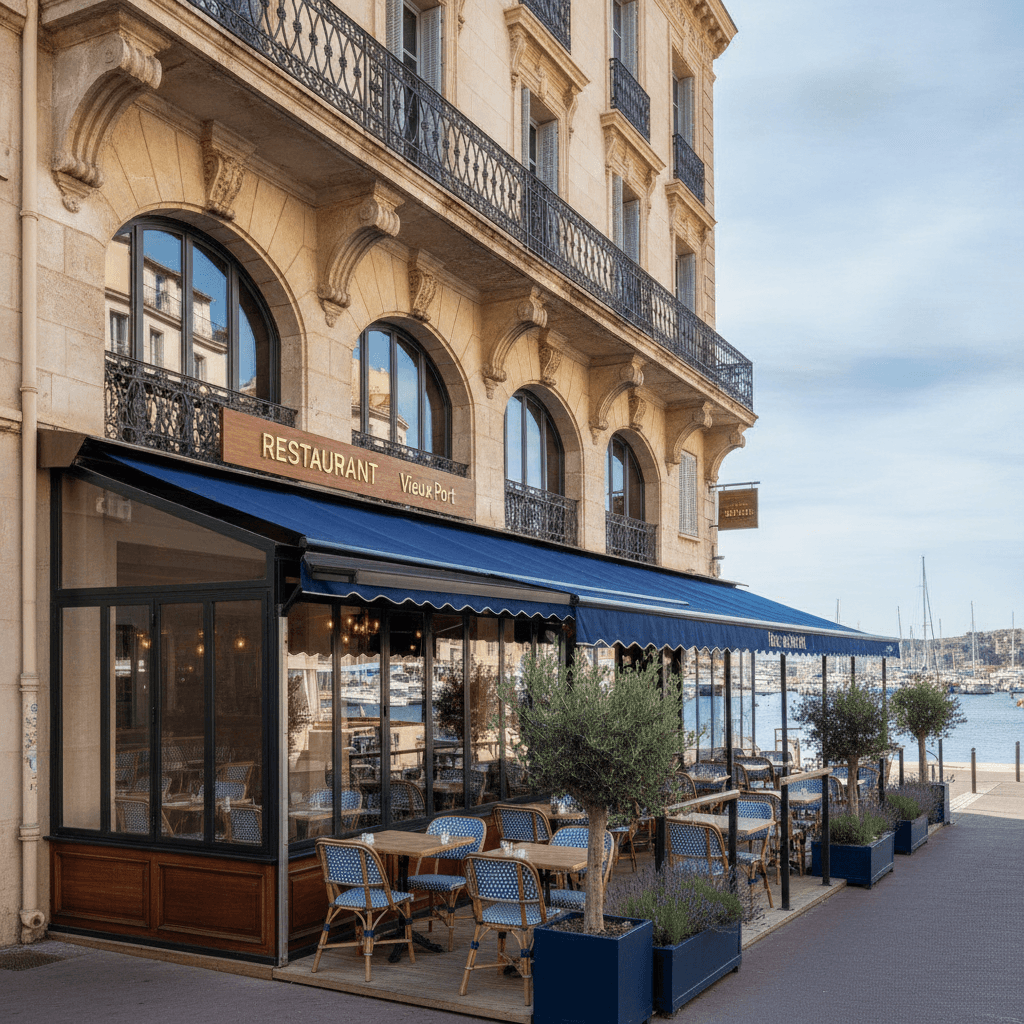 Restaurant 160m² à Marseille : terrasse - licence IV