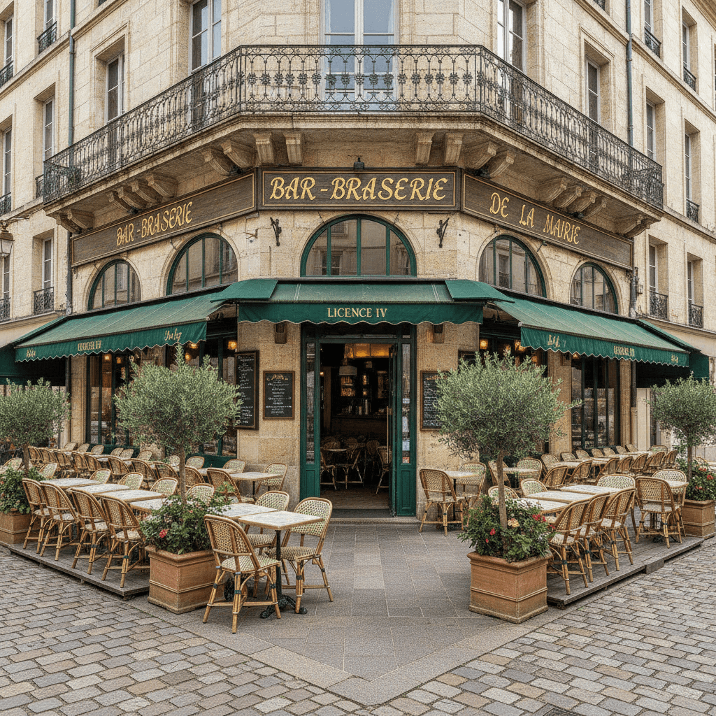 Bar-brasserie 80m² à Tours : terrasse - licence IV - Image 1