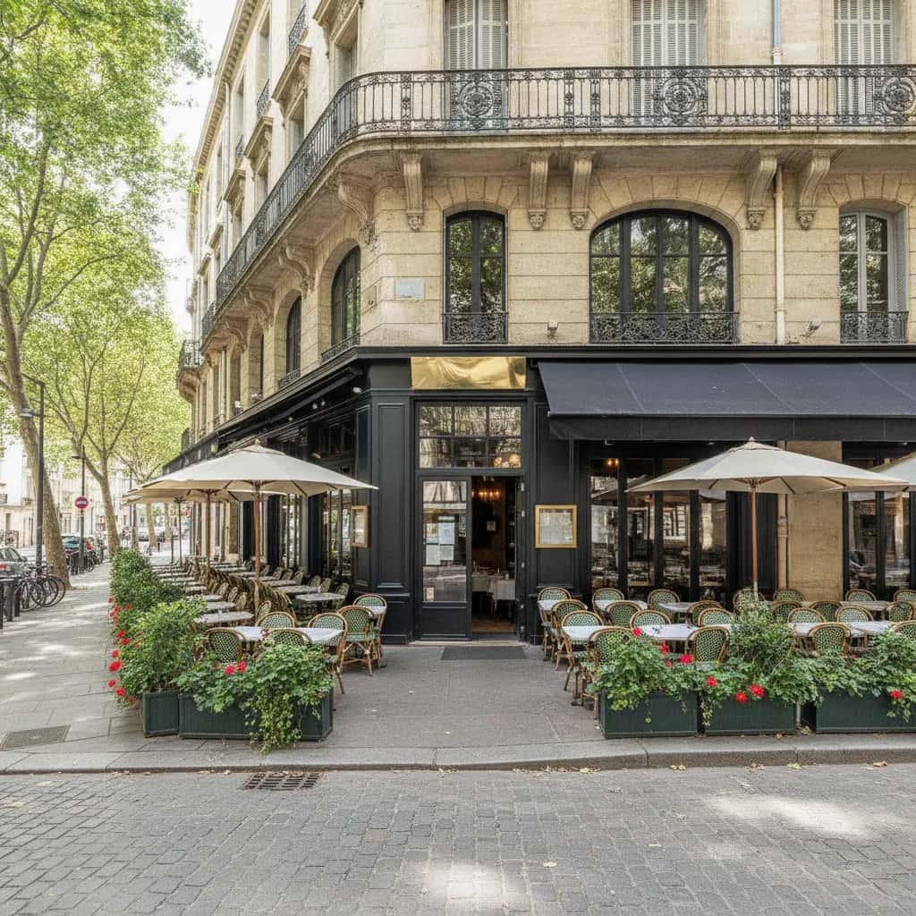 Restaurant 510m² à Montpellier : terrasse - cuisine équipée