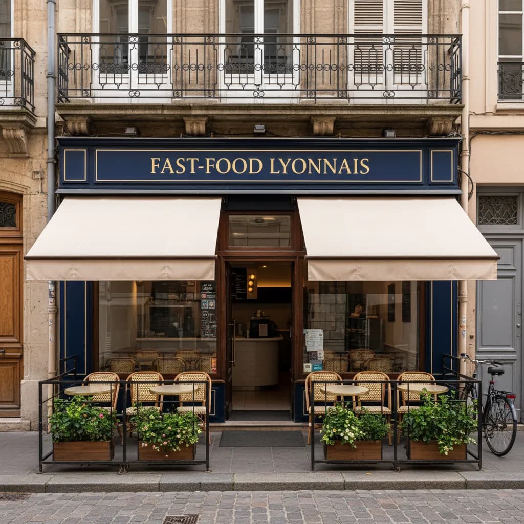 Fast-food 100m² à Lyon : terrasse - licence IV - Image 1