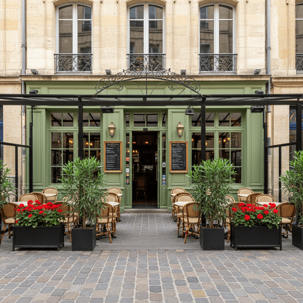 Restaurant 156m² à Bordeaux : terrasse - licence IV