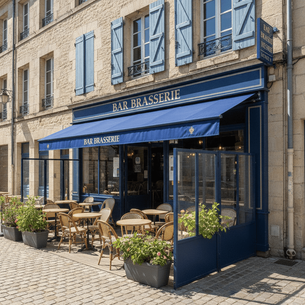 Bar-brasserie à La Rochelle : terrasse - licence IV - Image 1
