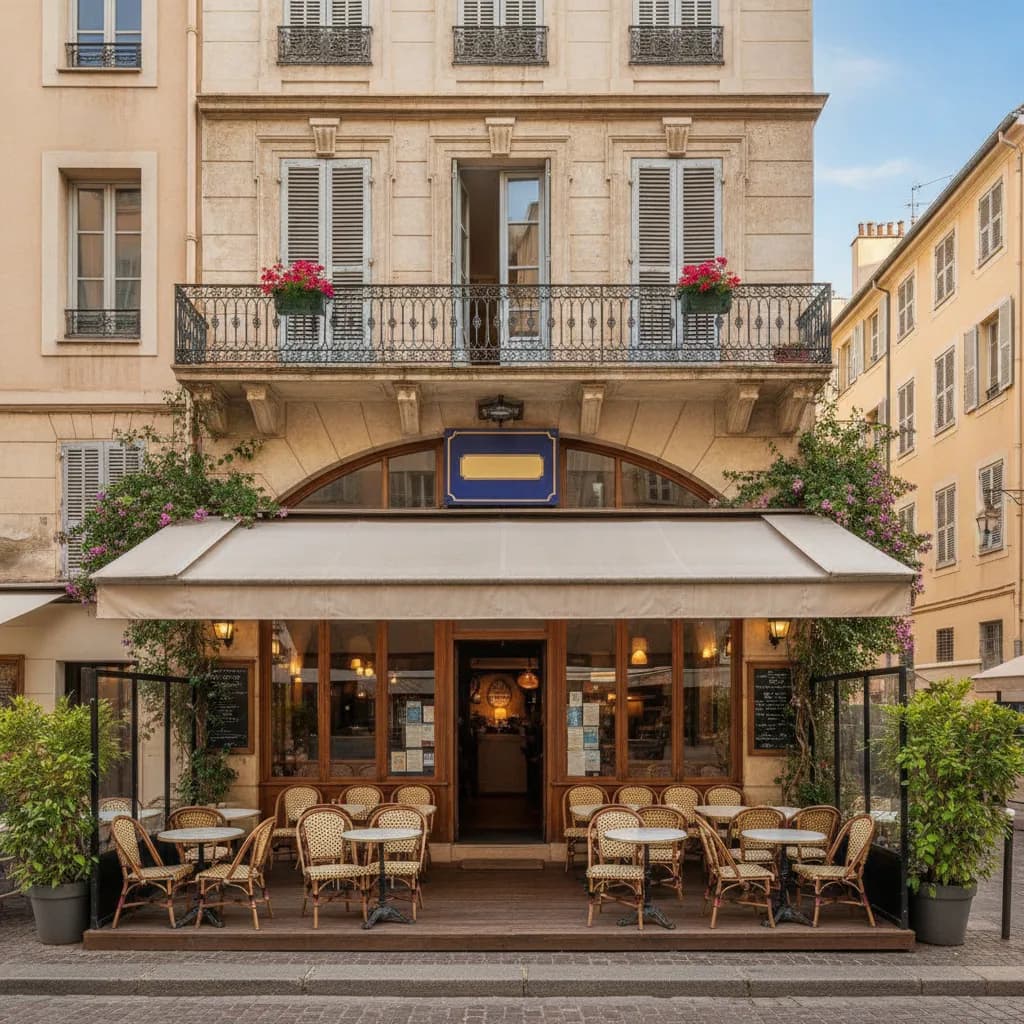 Restaurant 100m² à Nice : terrasse - cave/réserve - Image 1