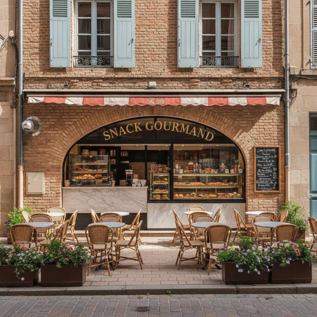 Snack 75m² à Toulouse : terrasse - extraction - Image 1