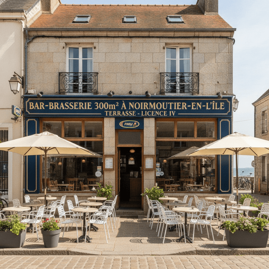 Bar-brasserie 300m² à Noirmoutier-En-L'Île : terrasse - licence IV