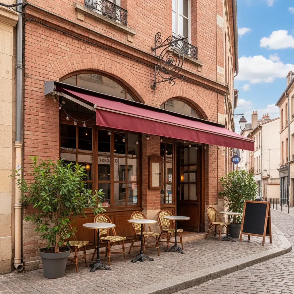 Restaurant à Toulouse : terrasse - extraction - Image 1