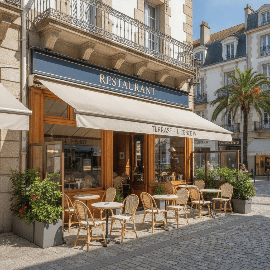 Restaurant 40m² à Biarritz : terrasse - licence IV