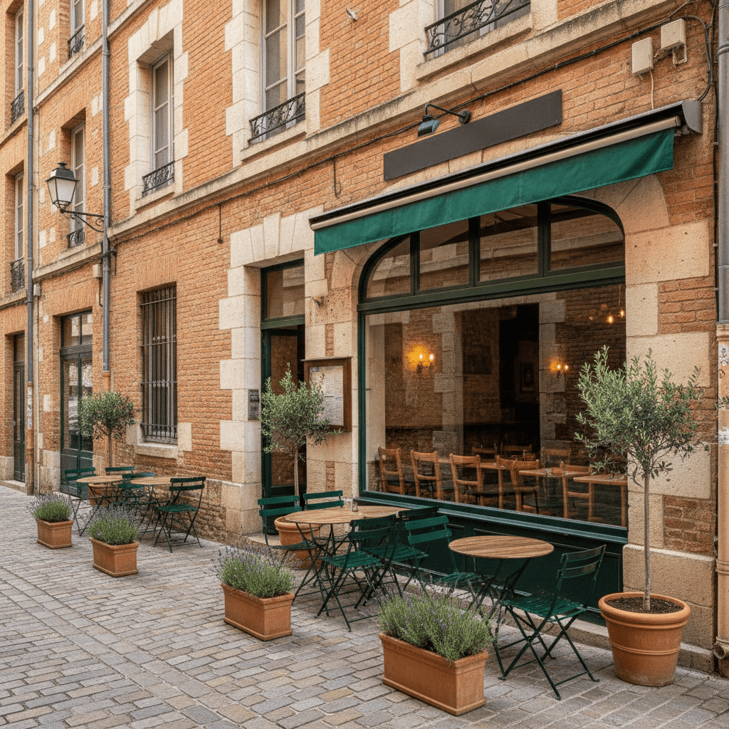 Restaurant 80m² à Toulouse : terrasse - extraction - Image 1