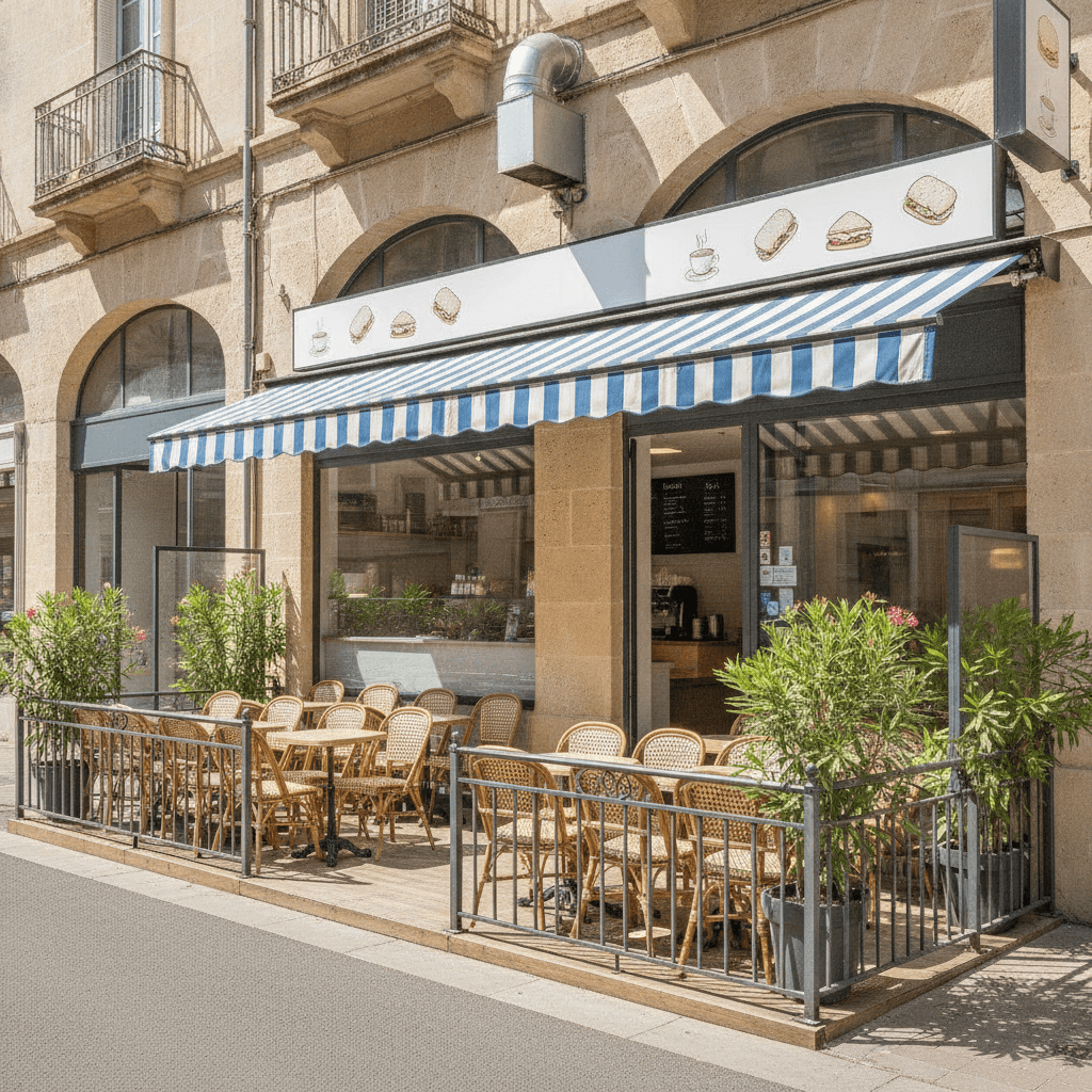 Snack à Perpignan : terrasse - extraction - Image 1