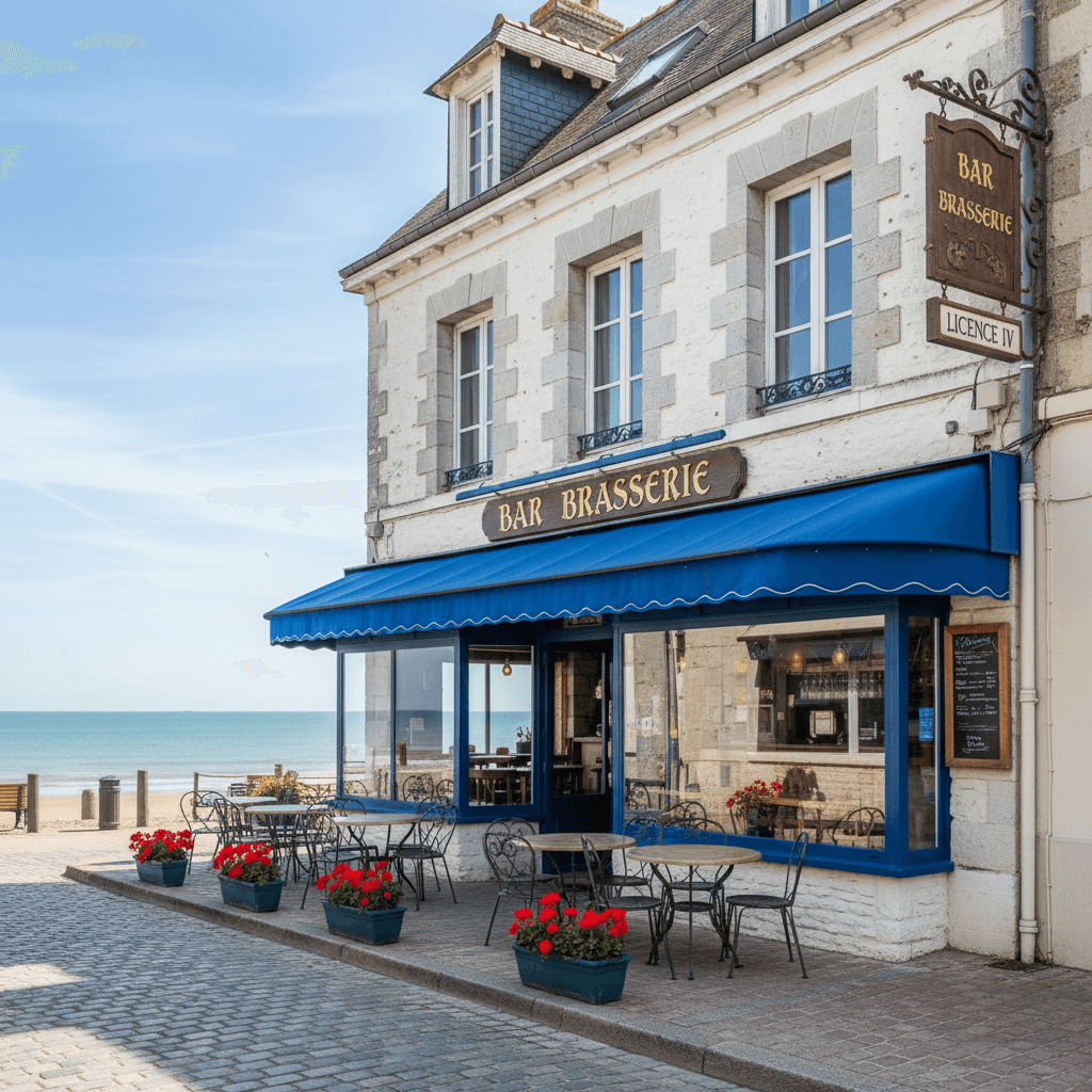 Bar-brasserie 150m² à Quiberville : terrasse - licence IV - Image 1