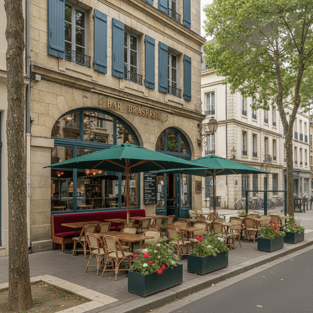 Bar-brasserie 151m² à Talence : terrasse - licence IV - Image 1