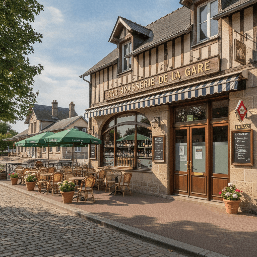 Bar-brasserie 188m² à Bonneville-Sur-Touques : terrasse - licence IV