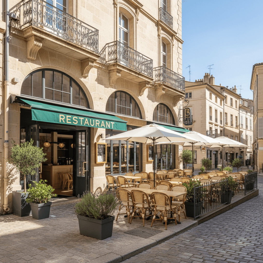 Restaurant 240m² à Montpellier : terrasse - licence IV
