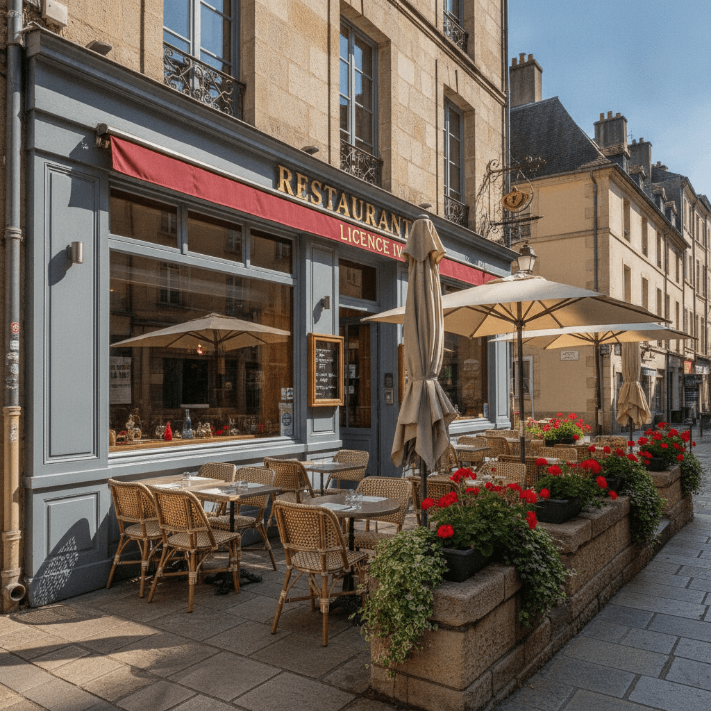 Restaurant à Nancy : terrasse - licence IV
