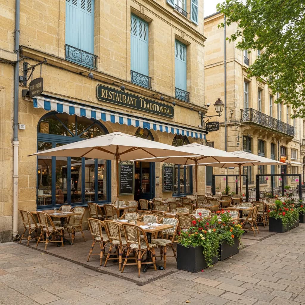 Restaurant 250m² à Bordeaux : terrasse - extraction - Image 1