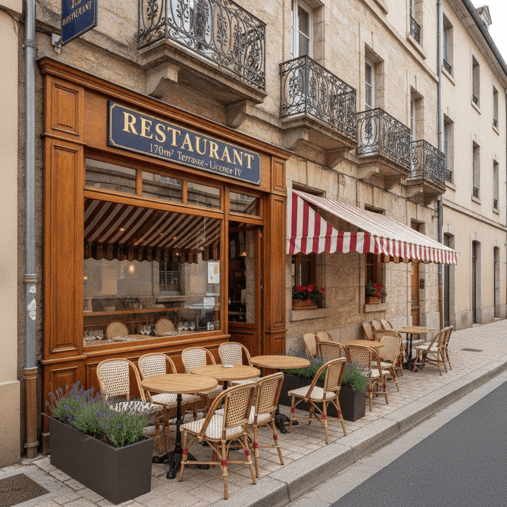 Restaurant 170m² à Poisy : terrasse - licence IV - Image 1