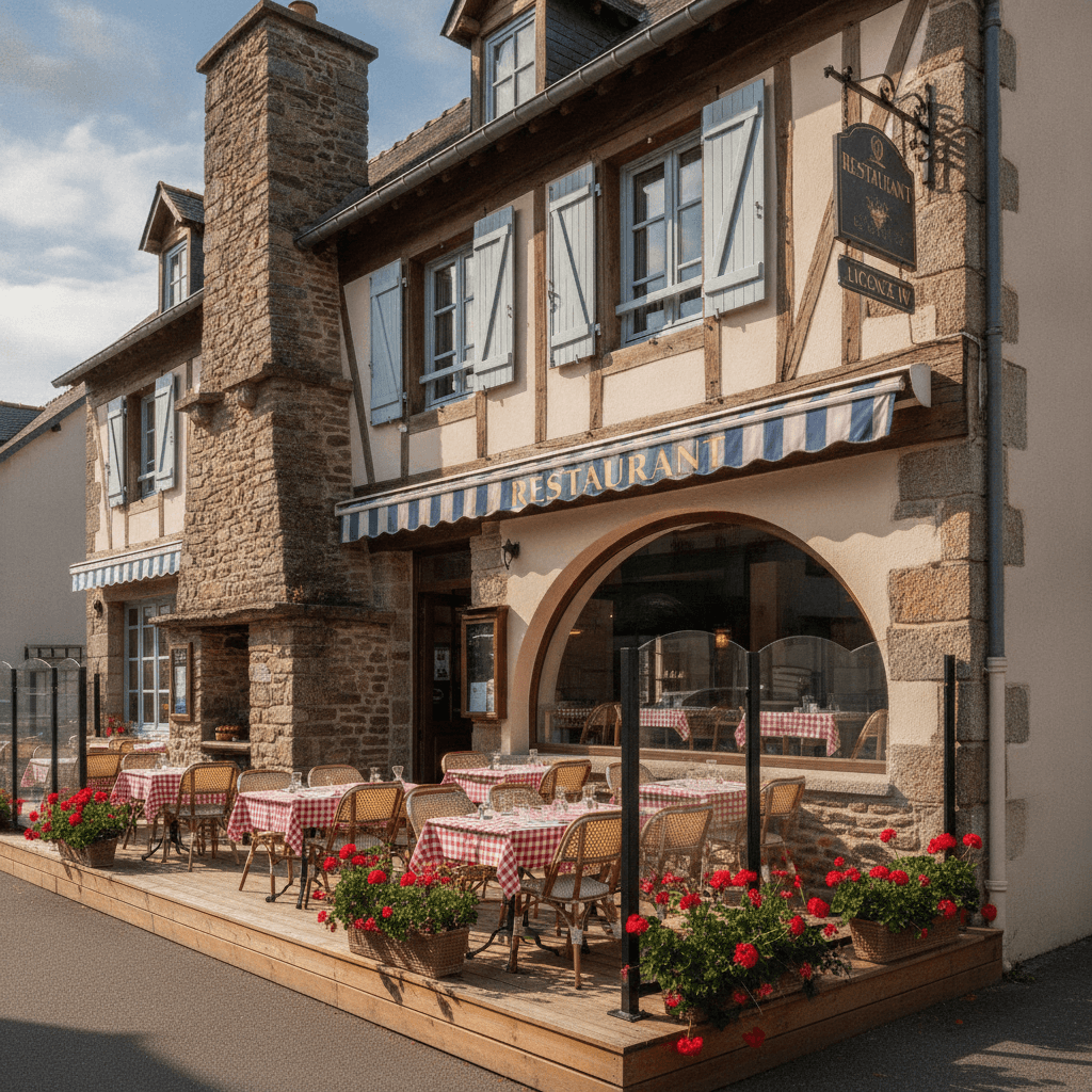 Restaurant à Saint-Brieuc : terrasse - licence IV - Image 1