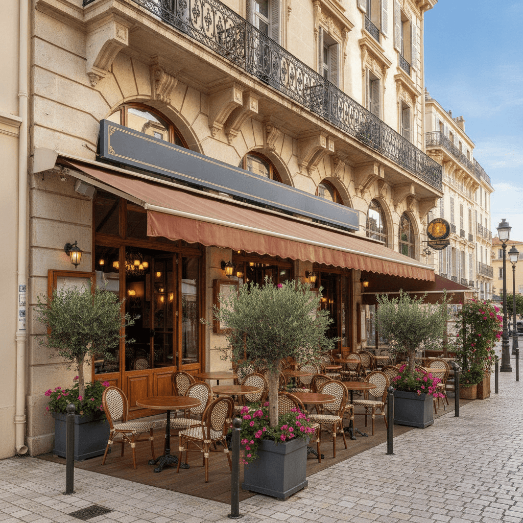Bar-brasserie 80m² à Nice : terrasse - licence IV
