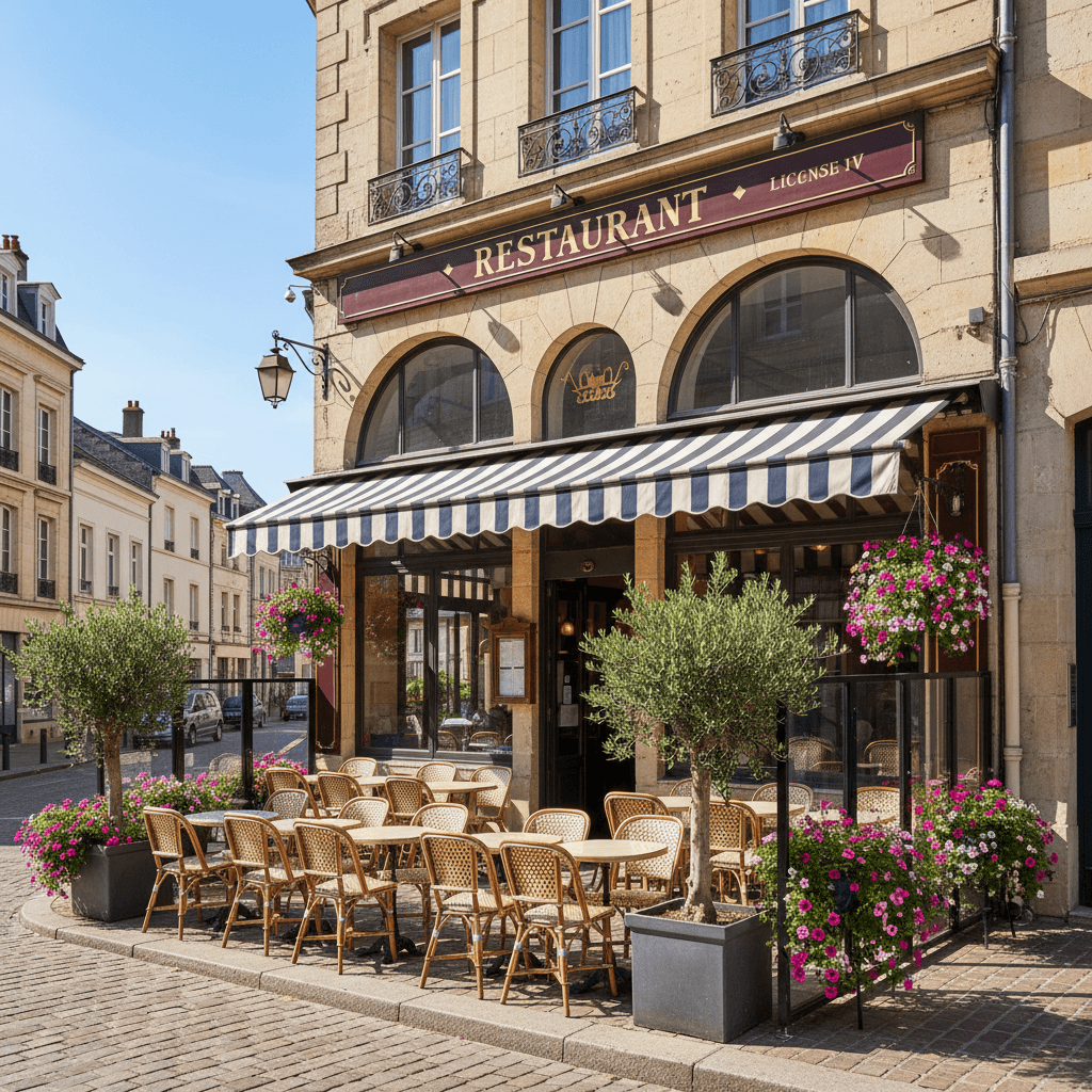 Restaurant à Doubs : terrasse - licence IV - Image 1